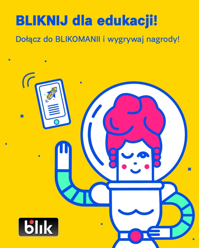grafika wspierająca edukację przez blikomanię uniwersytet dzieci
